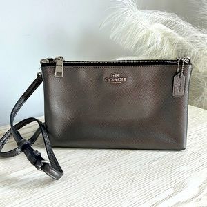 Coach double zip crossbody